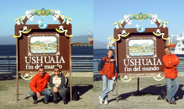Nog een plaatje van onze reis naar Argentinië en Chili in 2007. Deze zijn genomen op 29 maart 2007 in het Argentijnse plaatsje Ushuaia dat zichzelf bestempelde als "Einde van de wereld" (Fin del mundo).Voor een grotere weergave en de mogelijkheid om te reageren: klik hier